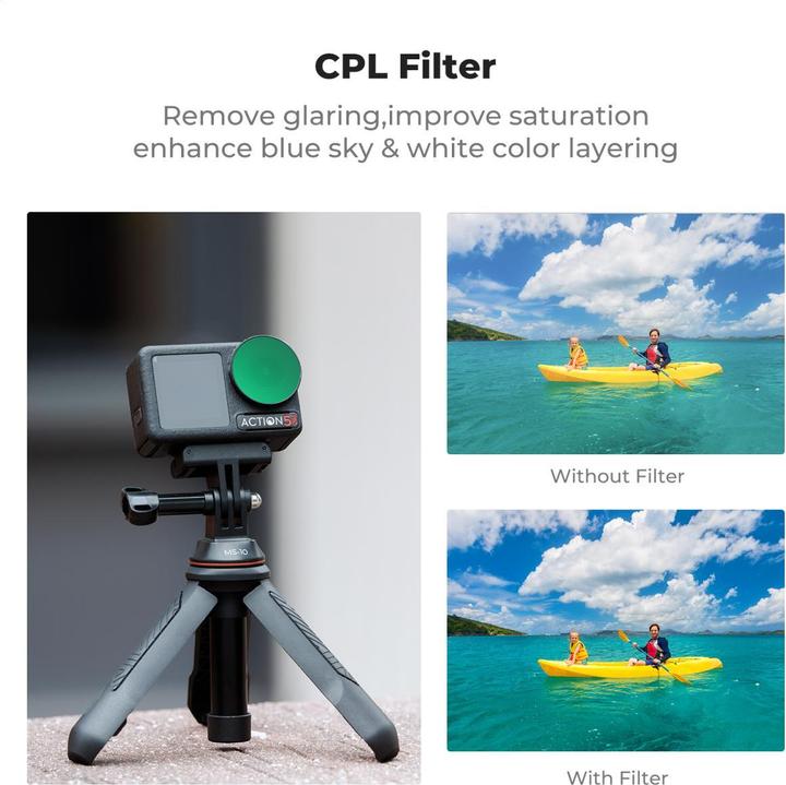 Produktbild K&F Concept 4pcs Filter Kit (Osmo Action 4, Osmo Action 5 Pro)