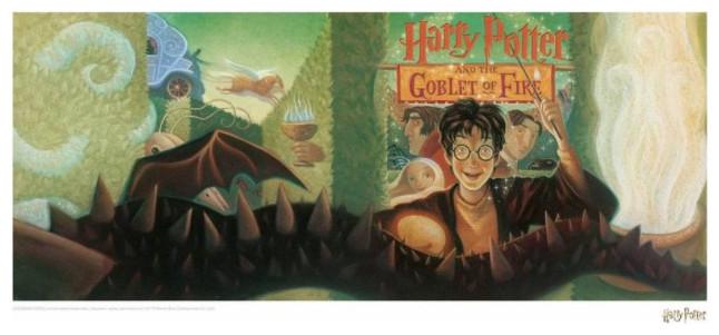 Produktbild Fanattik Harry Potter: Goblet of Fire Book Cover Artwork (42 x 30 cm)
