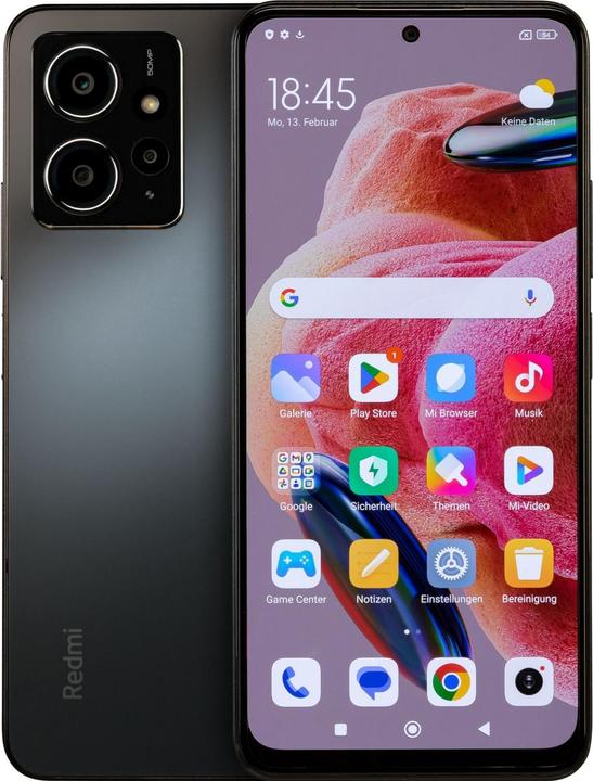 Productafbeelding Xiaomi Redmi Note 12 (128 GB, Onyx grijs, 6.67", Dubbele SIM, 50 Mpx, 4G)