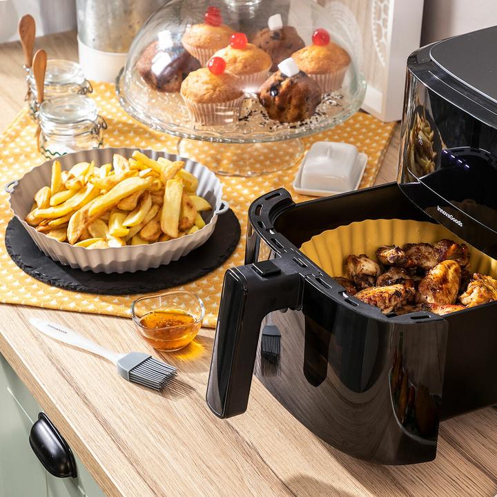 Image du produit InnovaGoods Moules en silicone avec pinceau pour friteuse à air chaud Mollicon