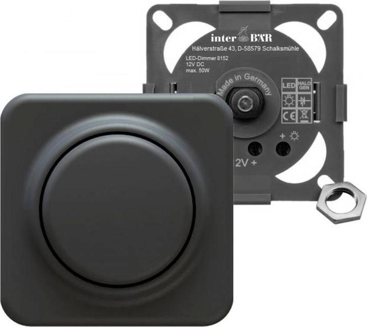 Produktbild interBär 8152-000.01 Möbeleinbau-Dimmer Schwarz