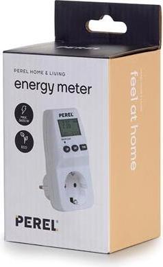 Image du produit Perel COMPTEUR D'ÉNERGIE - 230 V - 16 A - CONTACT DE PROTECTION (SYSTÈME ALLEMAND)