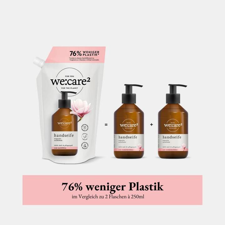 Actual product image we:care2 Refill bag (Liquid soap, refill, 500 ml)