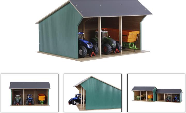 Image du produit Kids Globe Farming Hangar agricole pour tracteurs Large 1:33