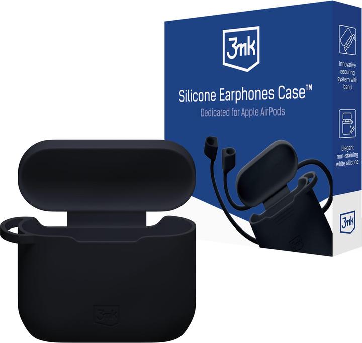 Produktbild 3MK Apple AirPods 3rd gen. - Silicone AirPods Case Black (Kopfhörer Tasche)