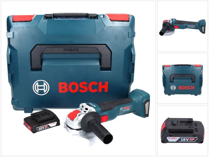 Produktbild Bosch Professional Bosch GWX 18V-10 Professional Akku Winkelschleifer 18 V 125 mm X-LOCK Brushless + 1x Akku 2,0 Ah + L (125 mm)
