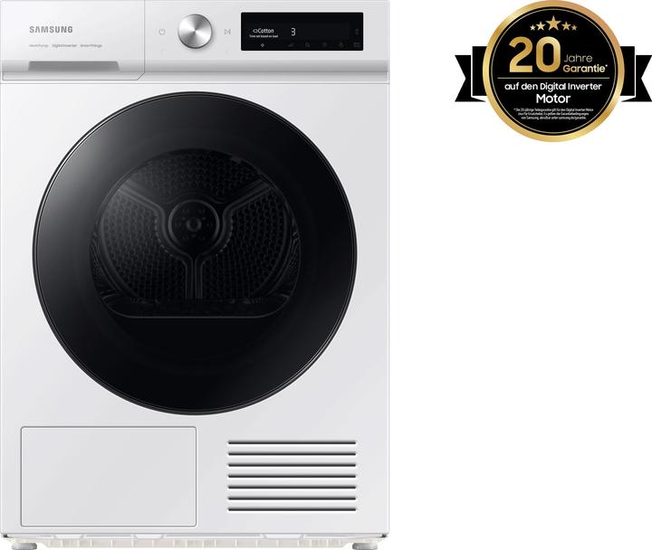 Produktbild Samsung DV90BB7445GWS2 weiss / weisse Blende / schwarze Glastür (9 kg)
