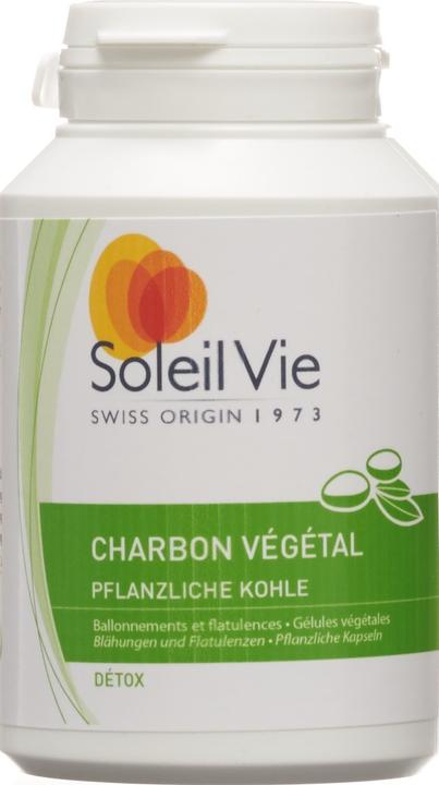 Soleil Vie Pflanzliche Kohle Kapseln (100 Stk) (100 Stück, Kapseln, 60 g)