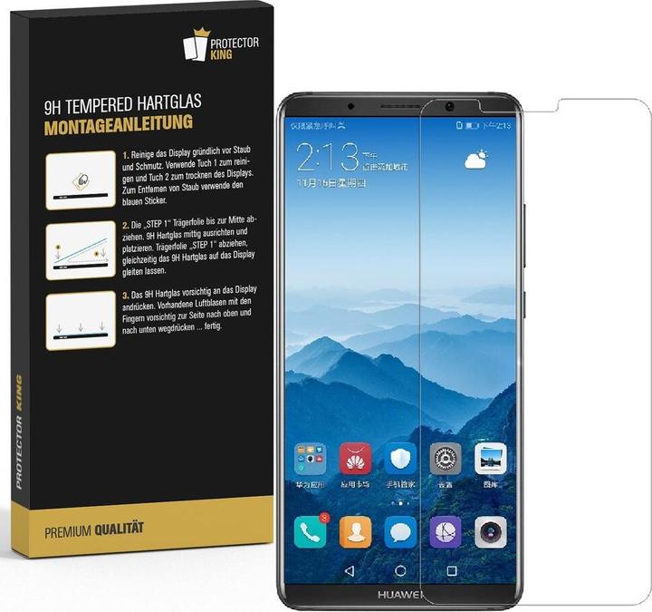 Actual product image Protectorking 3x Genuine Tempered 9H armoured glass matt anti-reflective (3 Piece, Mate 10 Pro)