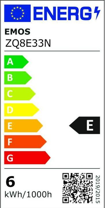 Energie-Label Emos Classic (GU10, 5.80 W, 565 lm, 1 x, E)