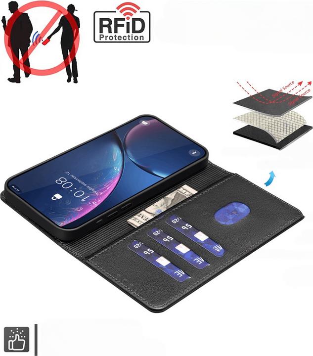 Produktbild Binfen Color Galaxy A16 - BINFEN Leder Etui Hülle mit RFID Blocker (Samsung Galaxy A16 5G)