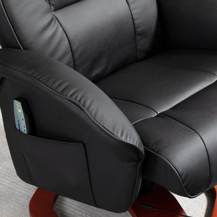 Produktbild Swisshandel24 Relaxsessel mit Hocker, drehbarer Fernsehsessel, TV-Sessel mit Liegefunktion, Ruhesessel, Liegesesse