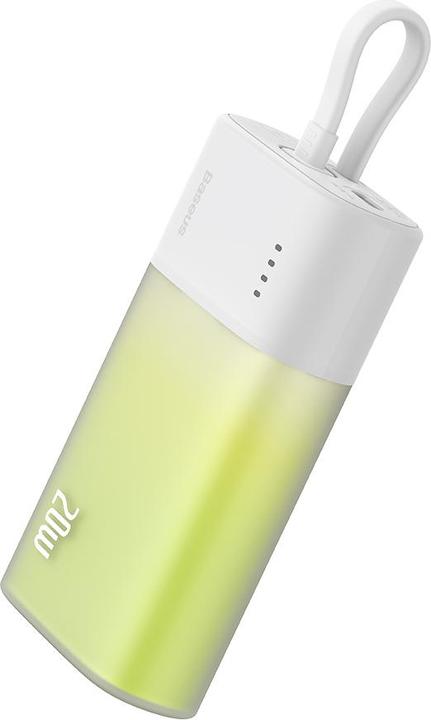 Actual product image Baseus Popsicle 5200mAh 20W Powerbank with Built-in Lightning Cable (+ White Simple USB-C - U (5200 mAh, 20 W, 19.24 Wh)