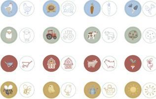 Produktbild Little Dutch Self inking stamps - Little Farm (126008)