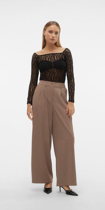Actual product image Vero Moda VMPIXI Hohe Taille Hose Hose mit weitem Beinschnitt (L)