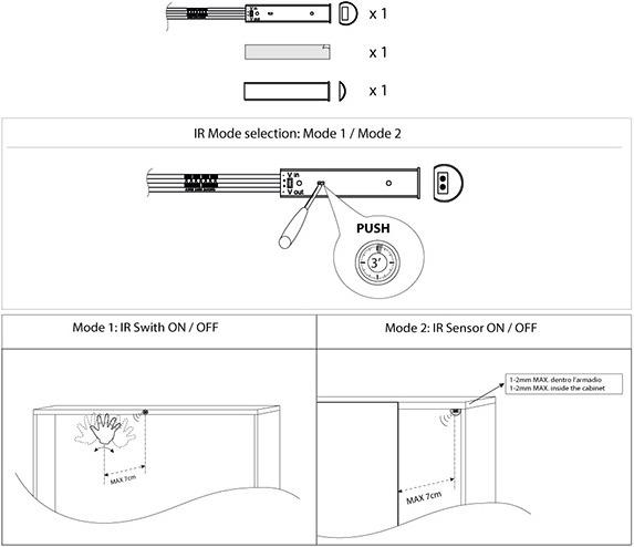 Produktbild L&S IR-Sensorschalter MultiSwitch 12 / 24 V