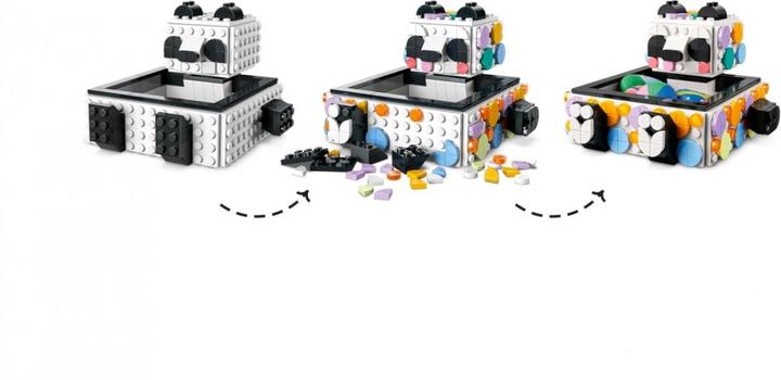 Actual product image LEGO Panda storage tray (41959, LEGO Dots)