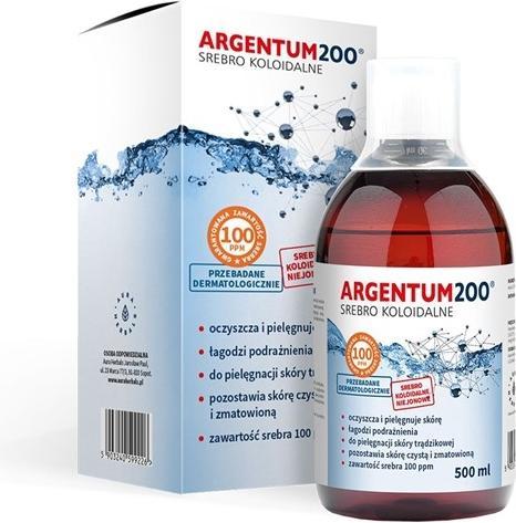 Immagine prodotto Aura Argentum 200 100 ppm argento colloidale tonico 500 ml (Acqua tonica, 500 ml)