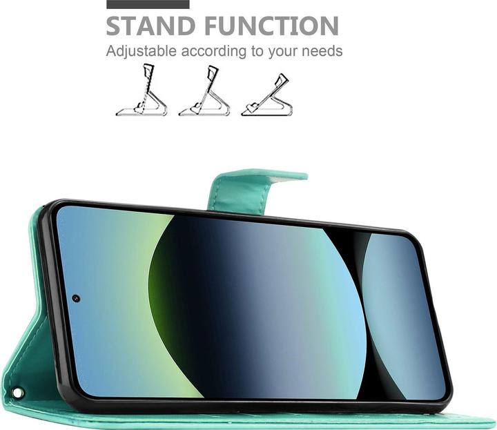 Immagine prodotto Cadorabo Custodia per Xiaomi RedMi Note 14 5G Flower Book (Xiaomi Redmi Note 14 5G)