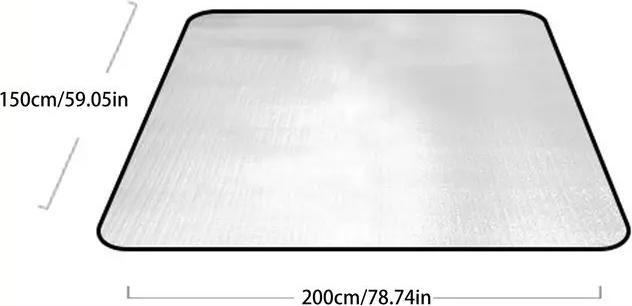 Swissdetector Leichte Wärmeisolationsmatte - alle Jahreszeiten - haltbare Aluminiumfolie - 200Cm X 150 Cm