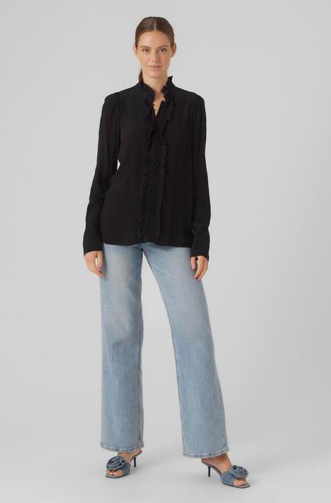 Produktbild Vero Moda Vmsella L/S Frill Shirt Wvn Exc Hemd (XS)