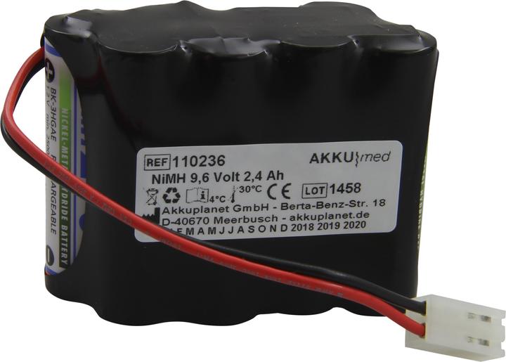 Actual product image XCell NiMH Akku passend für Cardiette EKG Recorder AR600ADV 9,6 Volt/ 2,4 Ah CE Konform (1 pcs., 2400 mAh)