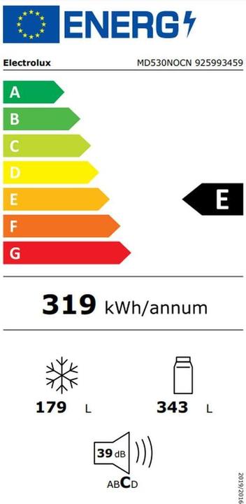 Energie-Label Electrolux MD530NOCN (522 l)
