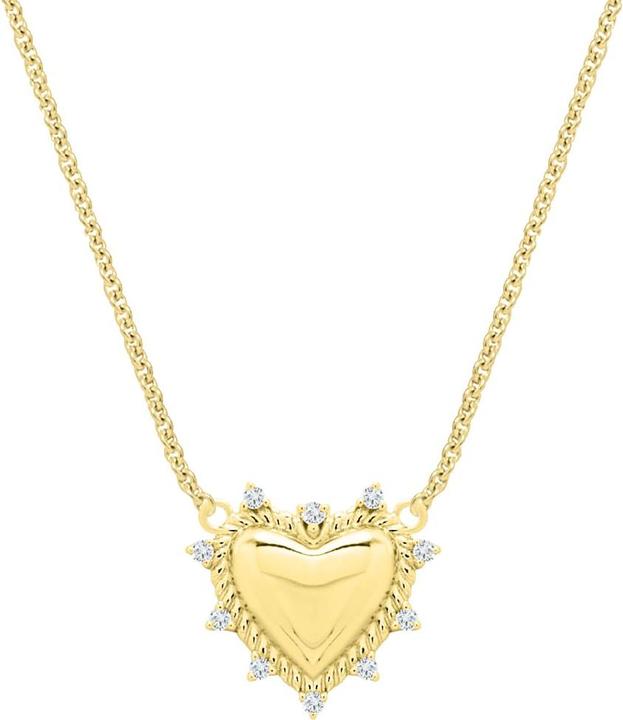 Candy Halskette Laurien, 925 Sterling Silber, vergoldet (925 Sterling Silber, 18k vergoldet, 42 - 45 cm)