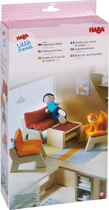 Produktbild Haba Little Friends – Puppenhaus-Möbel Wohnzimmer