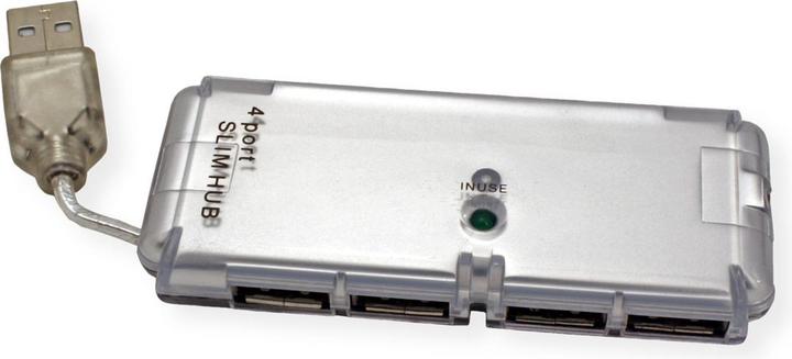 Produktbild Value USB 2.0 Notebook Hub, 4 Ports, ohne Netzteil (USB-A, 4 Ports)