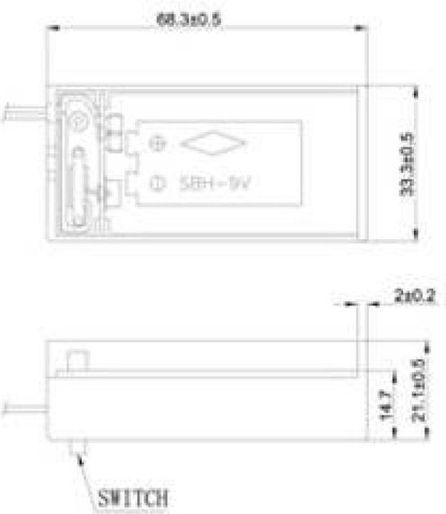 Actual product image Goobay 1x 9V Block Batteriehalter