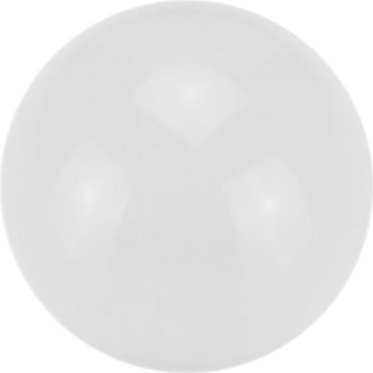 Star Piercing Micro Kugel Pure White (ohne Messing, Chirurgenstahl 316L)