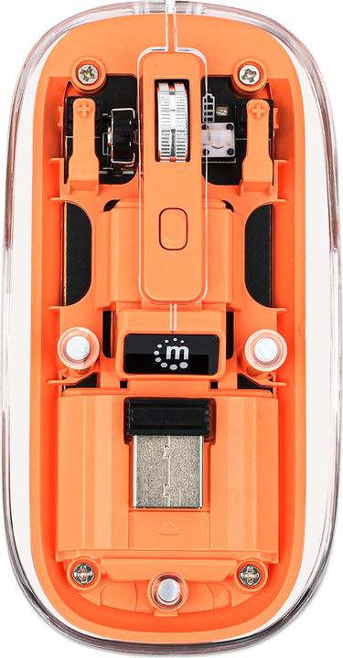 Immagine prodotto Manhattan Mouse MH trasparente 4D, bianco (Senza fili)