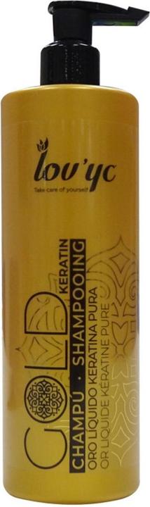 Actual product image Lov'yc Gold Shampoo Pure Keratin 500ml (500 ml, Liquid shampoo)