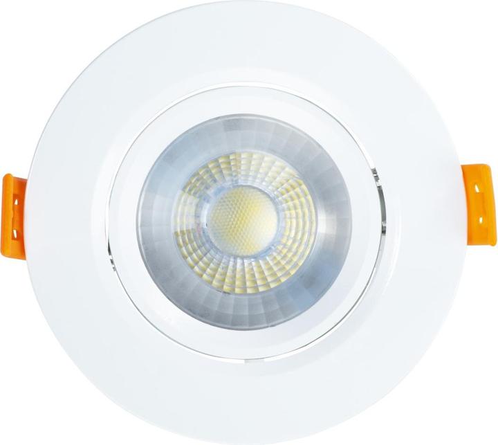 Produktbild Xavax LED-Einbaustrahler, 3er-Set, 7W, 450lm, Lichtfarbe: Warmweiss, Fassung: Weiss (470 lm)