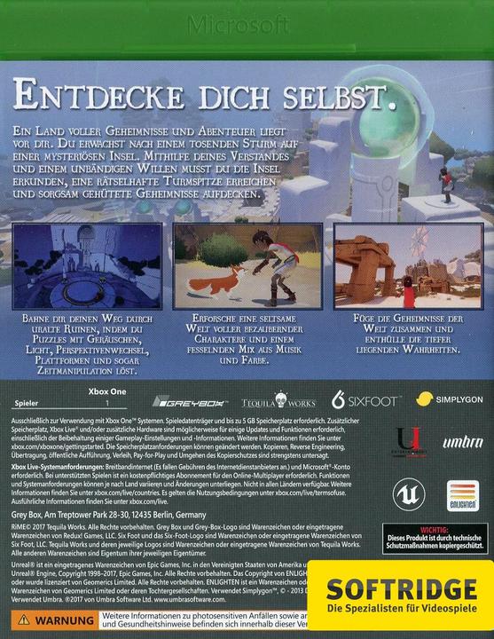 Produktbild UIE Rime (Xbox One X, Xbox Series X, Multilingual)