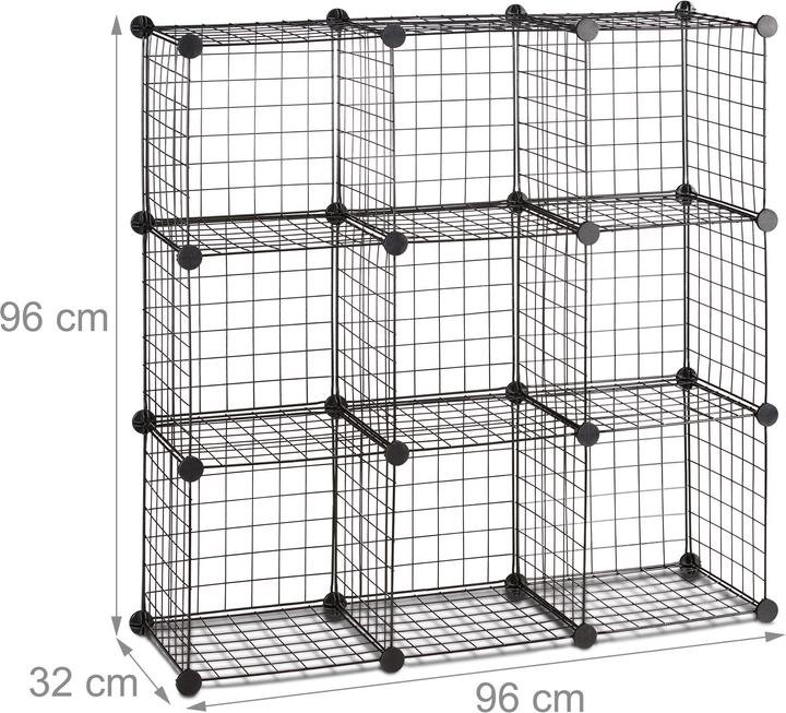 Image du produit Relaxdays Étagère cubes en 9 casiers
