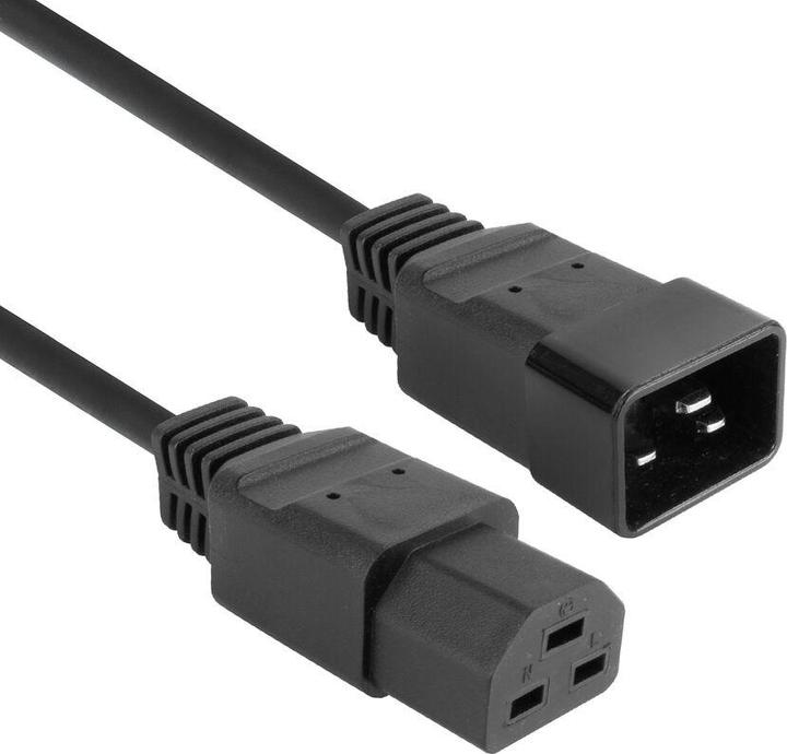 Produktbild Powercord C20 - C21 IEC60320 black 1 m (1 m)