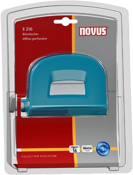 Produktbild Novus Locher E216 türkis im Blister
