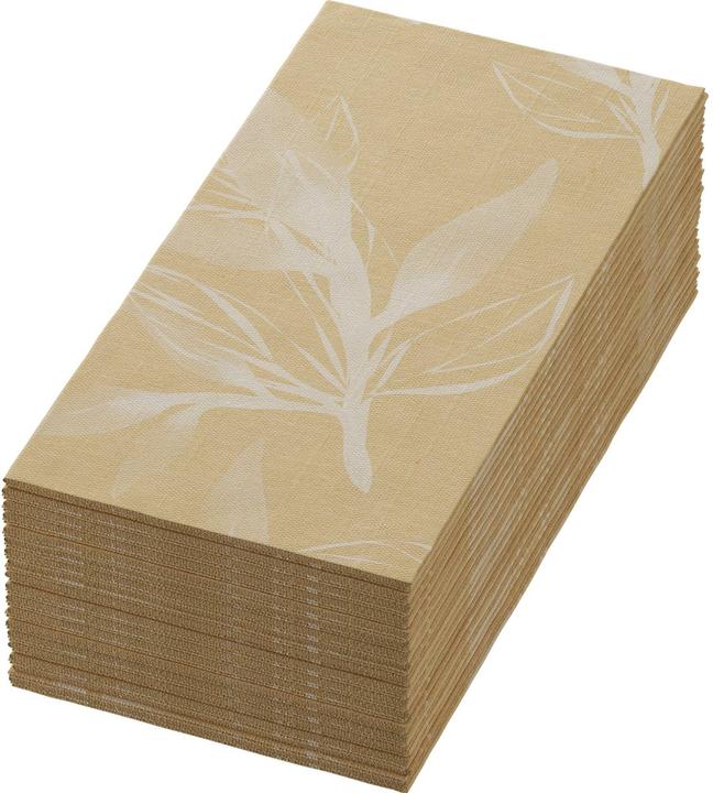 Produktbild Duni Bio-Dunisoft-Serv. 40x40cm Leaves natural 60P. (60 x, 40 x 40 cm)