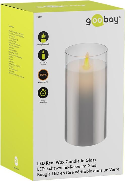 Produktbild Goobay LED-Echtwachs-Kerze (1 x)