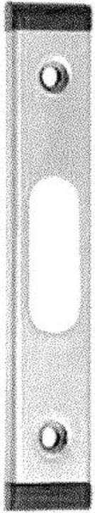 Produktbild GU Schliessblech f. MFV Secury 2-flg. U-Stulp 24 x 6 x 120 mm Zusatzfalle, Edelstahl (Türgriff)