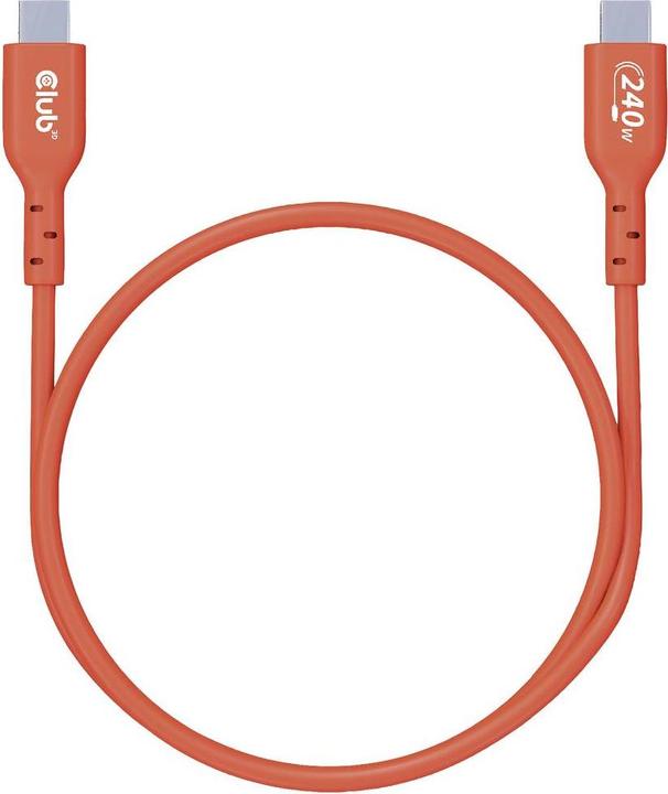 Produktbild Club 3D Club3D Kabel USB 2 Typ C PD 240W / 480Mb 1m St/St retail (1 m, USB 2.0, 240 W)