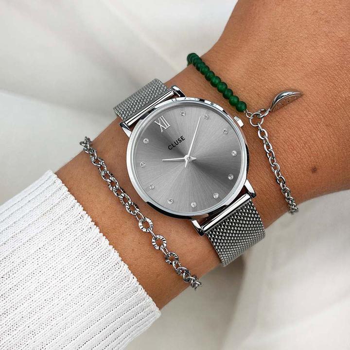 Immagine prodotto Cluse Maglia Minuit Argento (Orologio da polso analogico, 33 mm)