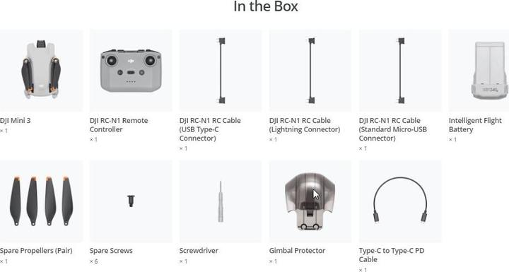 Image du produit DJI Mini 3 (38 min, 249 g, 48 Mpx)
