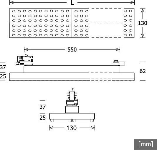 Actual product image LTS LED track light (4890 lm)