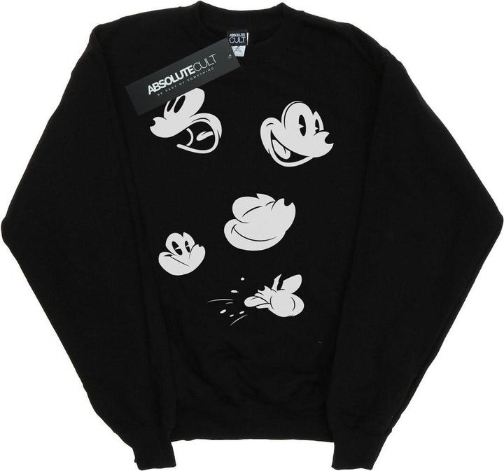 Disney Mickey Mouse Faces Sweatshirt Mädchen (140, 146)