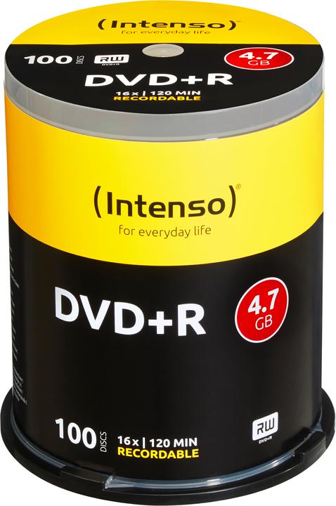Intenso DVD+R, 16x Speed, 100 spindle (100 x)