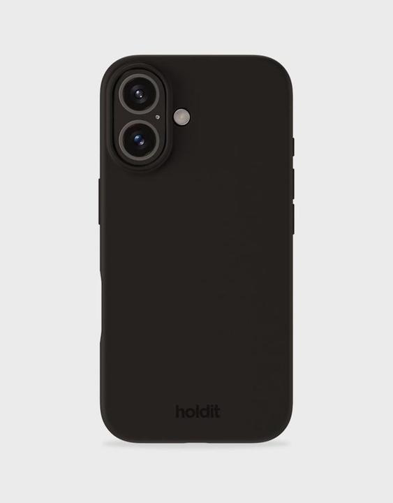 Actual product image Holdit Silicone Case iPhone 16 Black (Apple iPhone 16)
