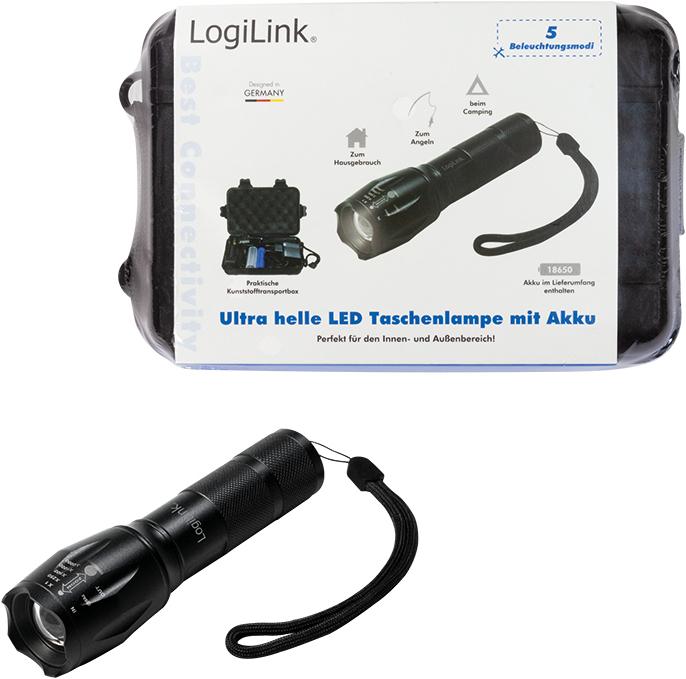 Actual product image LogiLink Flashlight (13.20 cm, 800 lm)